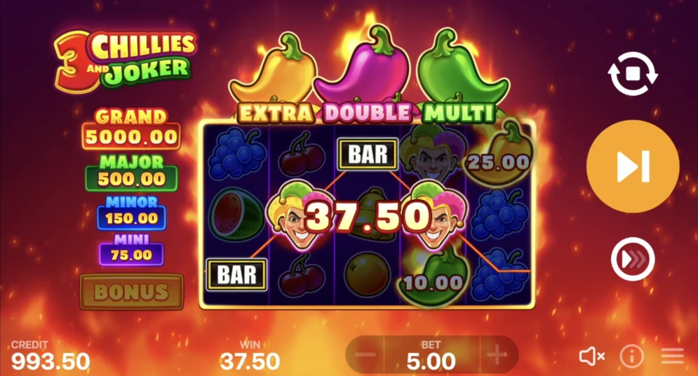 3 Chillies and Joker: Hold and Win Slot