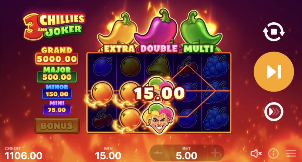 3 Chillies and Joker: Hold and Win Slot