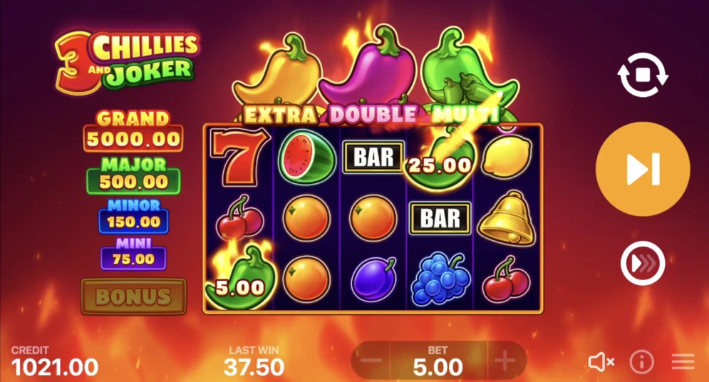3 Chillies and Joker: Hold and Win Slot