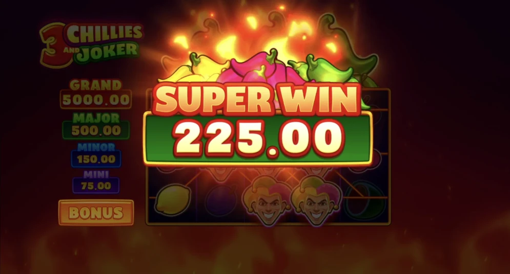 3 Chillies and Joker: Hold and Win