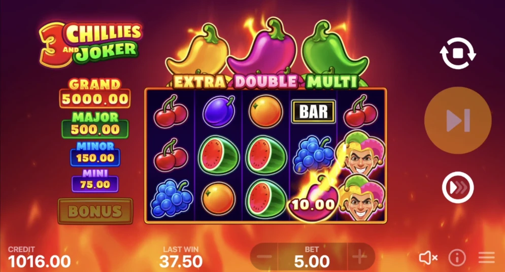 3 Chillies and Joker: Hold and Win Slot